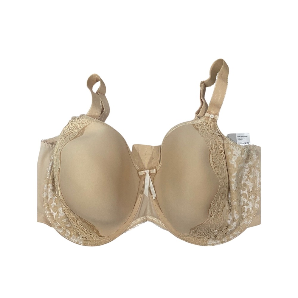 #346 Nude Womens Elomi Bijou Underwire Lace Bra
